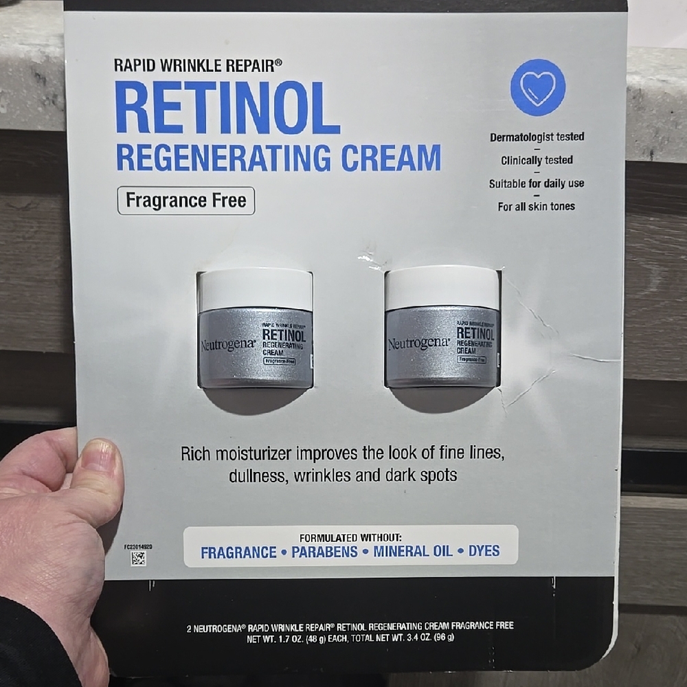 COPY - Neutrogena Retinol Regenerating Cream 2pk. New Fragrance Free